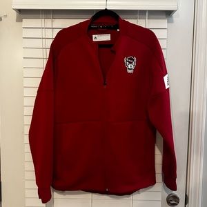 Adidas NC State Zip up Bomber Jacket